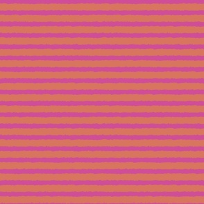 Grunge Stripes Hot pink and Mango