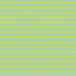 Grunge Stripes Mint and Chartreuse