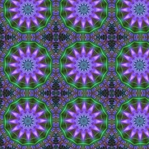 Green-purple (4) 3” mandalas