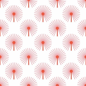 Abstract Dandelion Lg | Pink + Red