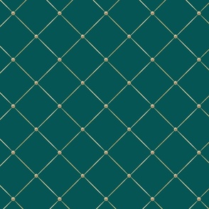 victorian teal and gold pattern