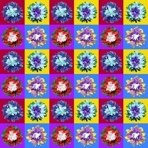 Festive Paper Flower Grid 01