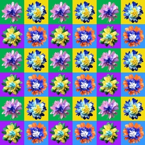 Festive Paper Flower Grid 02
