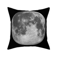 Jumbo B&W Moon for 18" throw pillows (one 16" moon every 18")