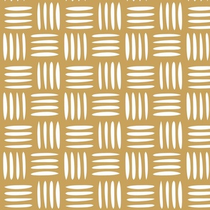 Four Lines Cross Weave Gold