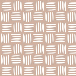 Four Lines Cross Weave Blush