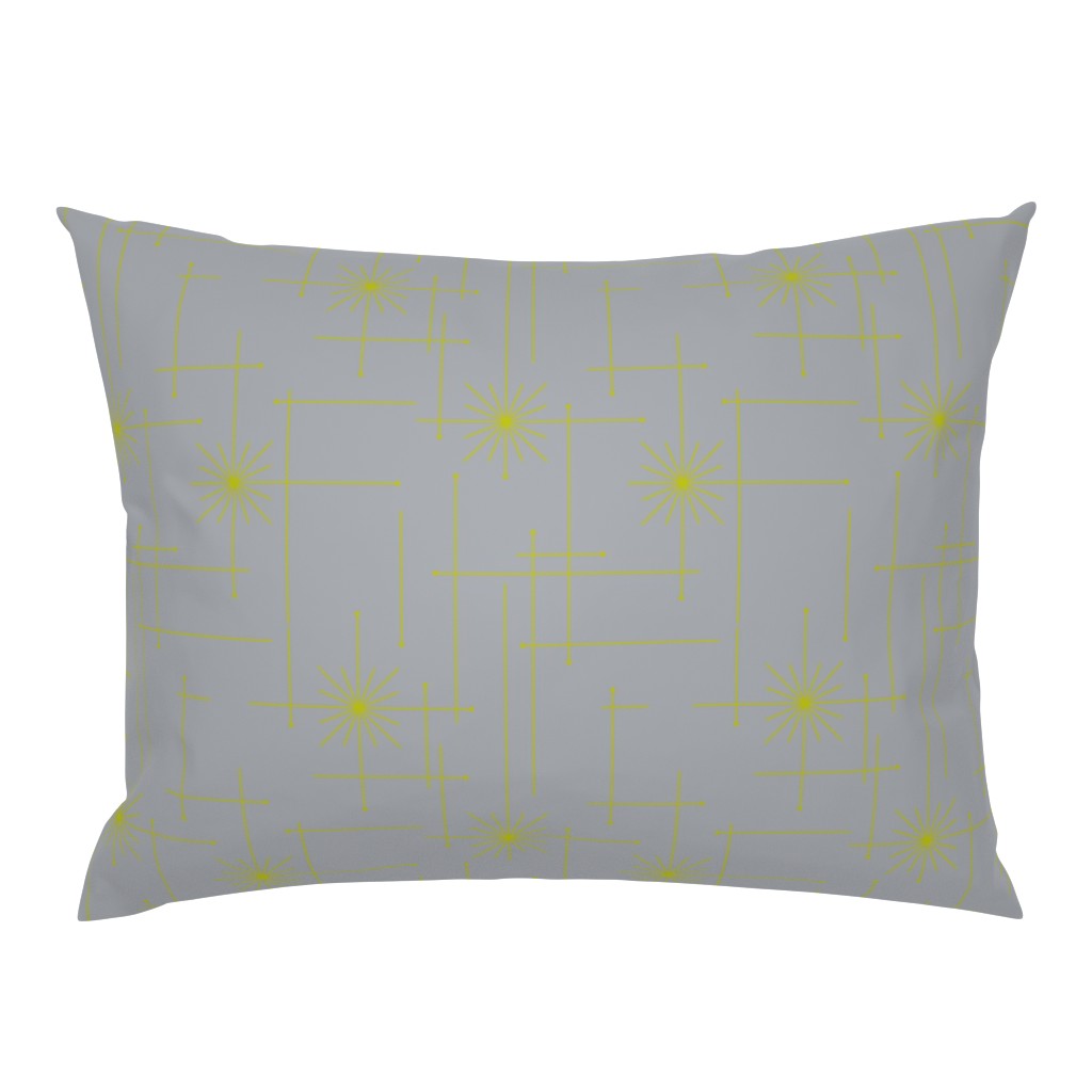 Orbs Starburst - Light Gray/Lime Green