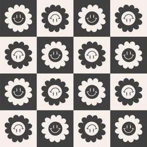 Happy Face Vintage Checkerboard