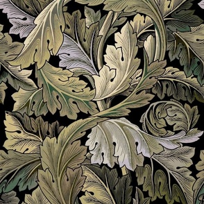 NextWall Acanthus Floral Peel and Stick Wallpaper  Bed Bath  Beyond   33629553