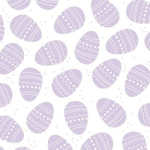 Sweet boho style minimalist easter eggs fun springtime egg hunt design in soft pastel lilac purple LARGE  