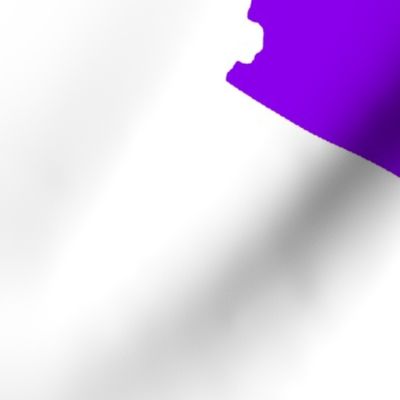 Arizona silhouette, 18x21" panel, purple on white - ELH