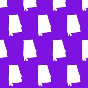  Alabama silhouettes - white on purple - ELH