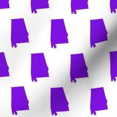  Alabama silhouettes - purple on white - ELH