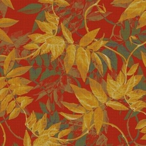 leaves_vine_red_gold_green