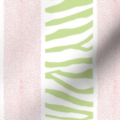 Light green and pink Land and Sea Stripe