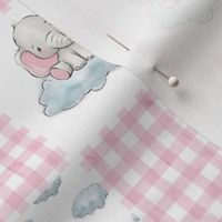 3 inch patchwork elephant