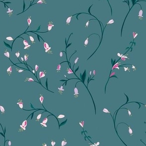 Midnight flowers pattern