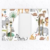 Wild Safari Animals – Jungle Animals Nursery Bedding, Lion Elephant Giraffe Zebra Rhino Cheetah  // It's a Jungle collection