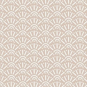 Moroccan style boho abstract fan sunshine design sweet abstract waves nursery texture beige sand white pastel