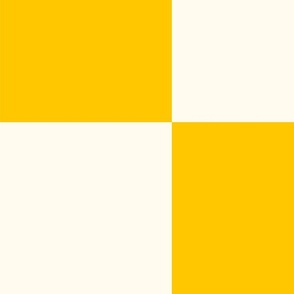 Yellow Checkered Pattern - Large