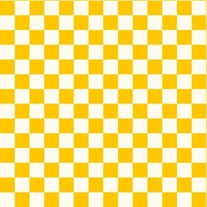 Yellow Checkered Pattern - Mini