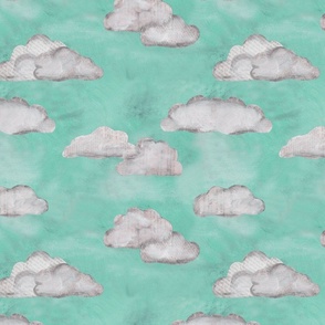 Cloudy Sky Mint Large