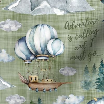 adventure is calling olive linen