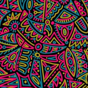 Jelly Doodle//Neon//Large Scale