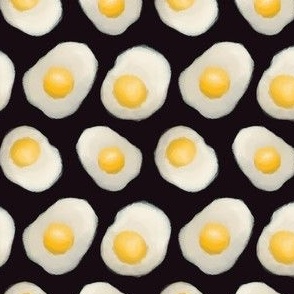 Sunny Side Up Eggs - black
