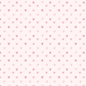 pink watercolor hearts 