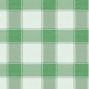 Rustic Gingham Check Grass Green