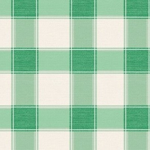 Rustic Gingham Check Kelly Green