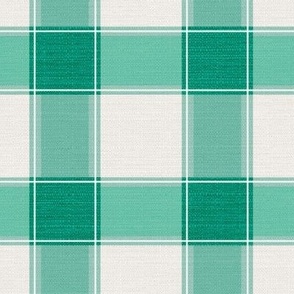 Rustic Gingham Check Teal // large