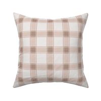 Rustic Gingham Check Soft Brown