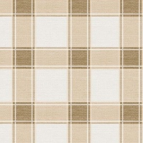 Rustic Gingham Check Taupe