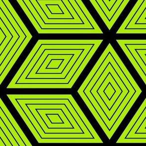 Lime and Licorice: Flat Diamonds or 3-D Boxes