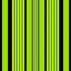 Lime and Licorice: Centralized Stripes - 12in x 12in