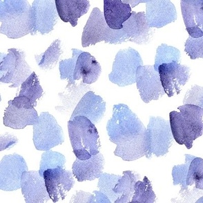 Plum painterly vibes - watercolor purple abstract spots - painted violet minimal brush strokes a828-1