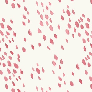 large Blender Print fabric, red pink spots