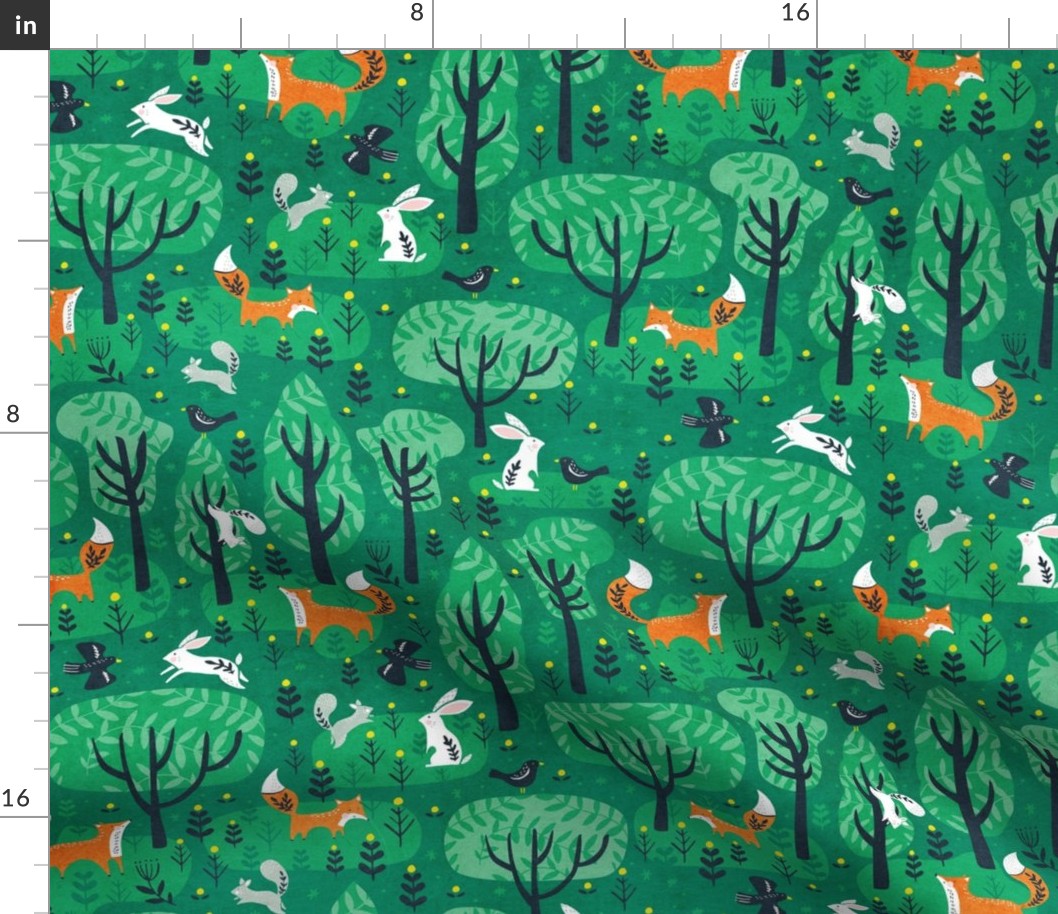  Foxes in the Emerald forest - smaller