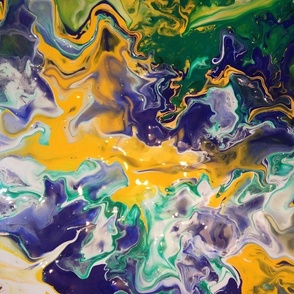 acrylic pour - photographed colors