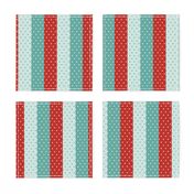 Binding Betty Retro Christmas 2022  (1.6'') red teal seaglass vertical 