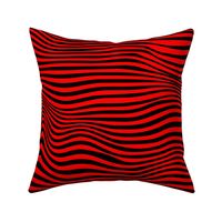 trippy stripe black and red