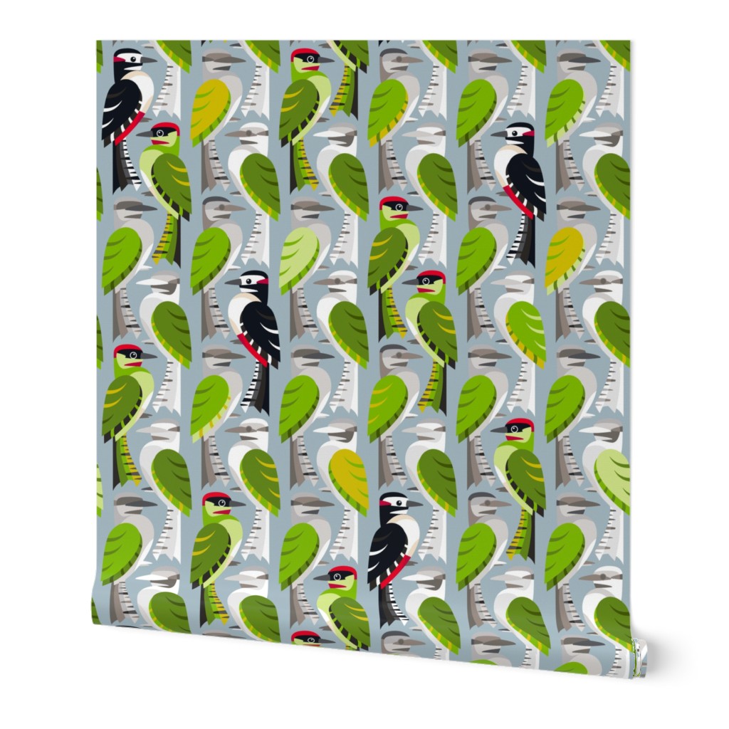 Bird or Birch? - woodpecker whimsy