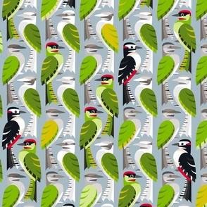 Bird or Birch? - woodpecker whimsy