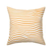 trippy stripe white and pastel orange