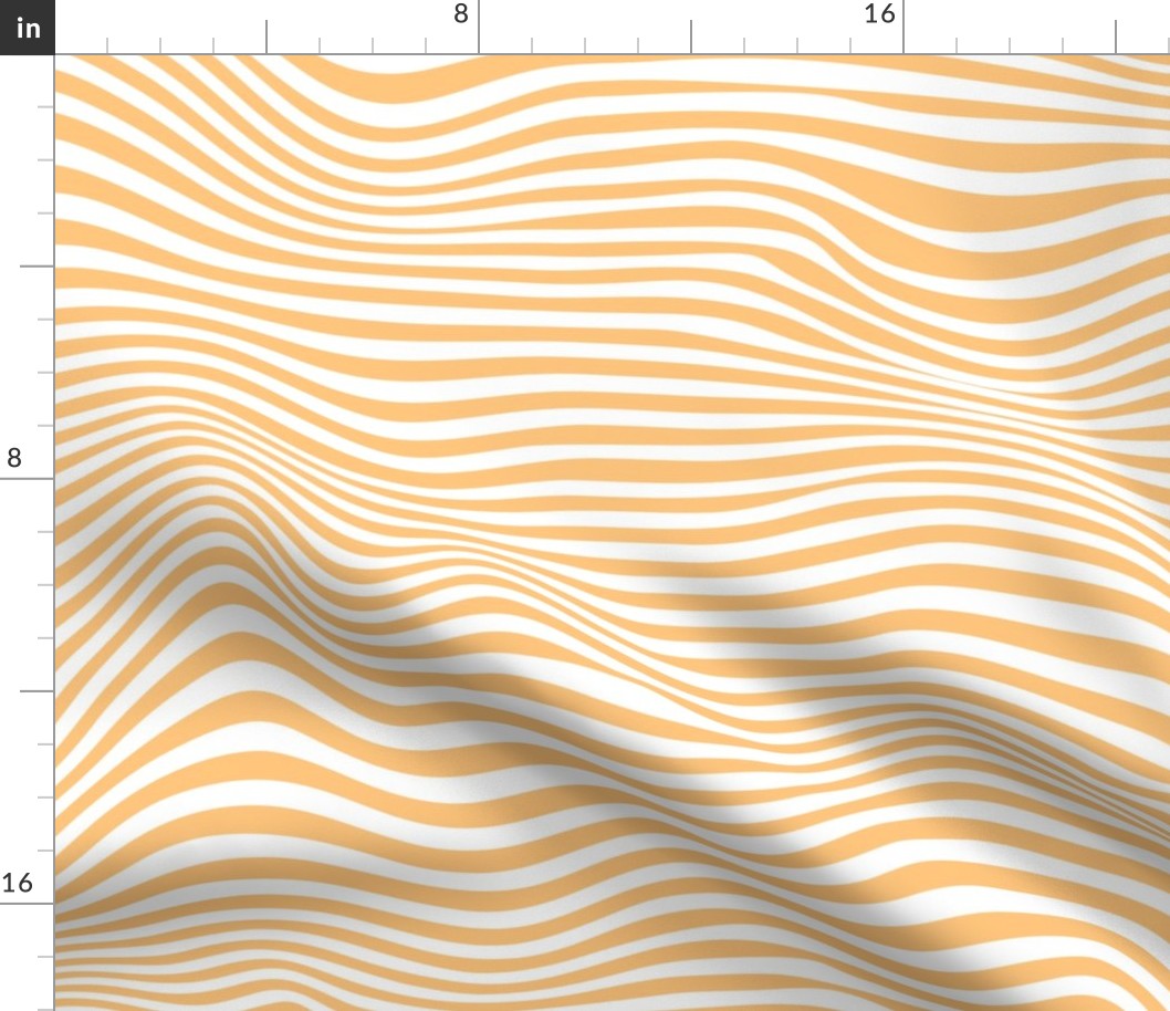 trippy stripe white and pastel orange