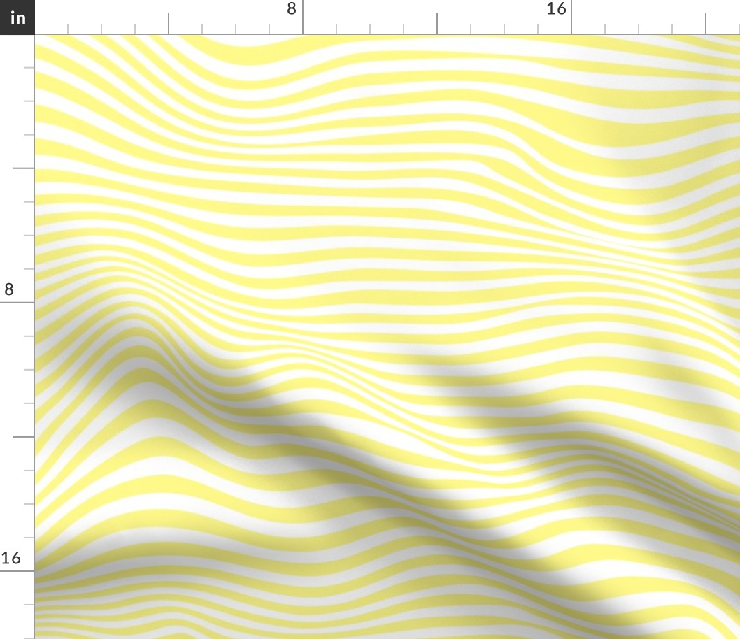 trippy stripe white and pastel yellow