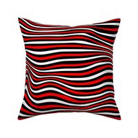 trippy stripe red white and black
