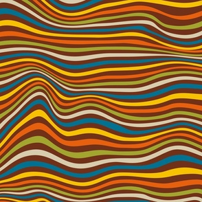 trippy stripe 70s colors